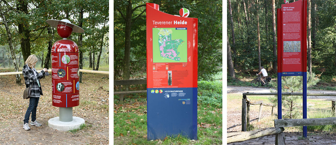 Hinweistafeln und Info-Säulen Teverener Heide