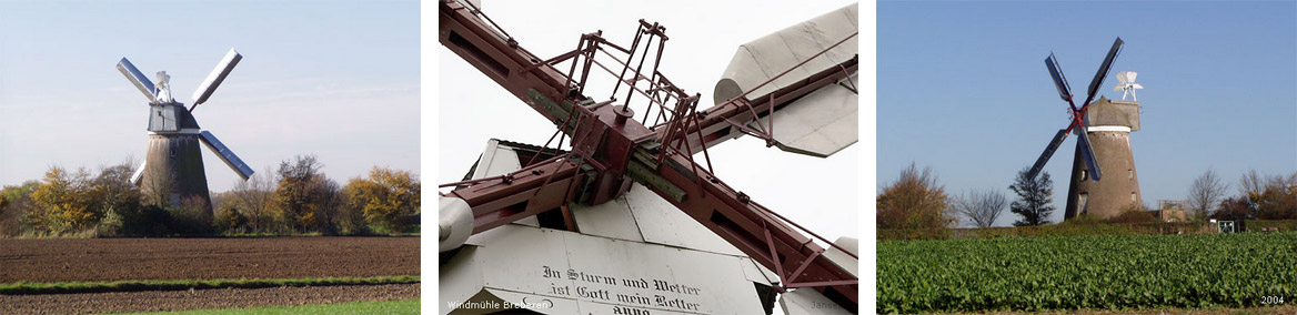 Mühlenbauwerk Windmühle Breberen