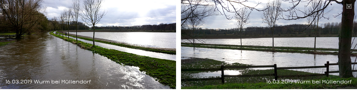 Geilenkirchen Hochwasser der Wurm