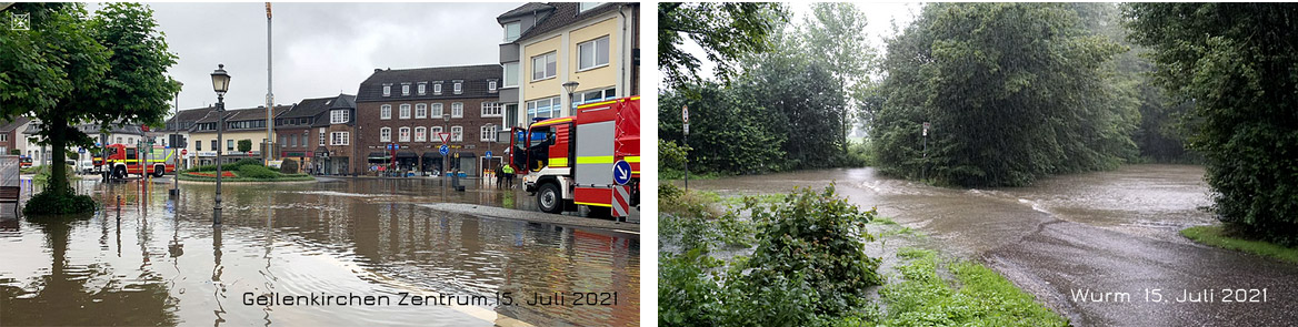 Geilenkirchen Hochwasser der Wurm