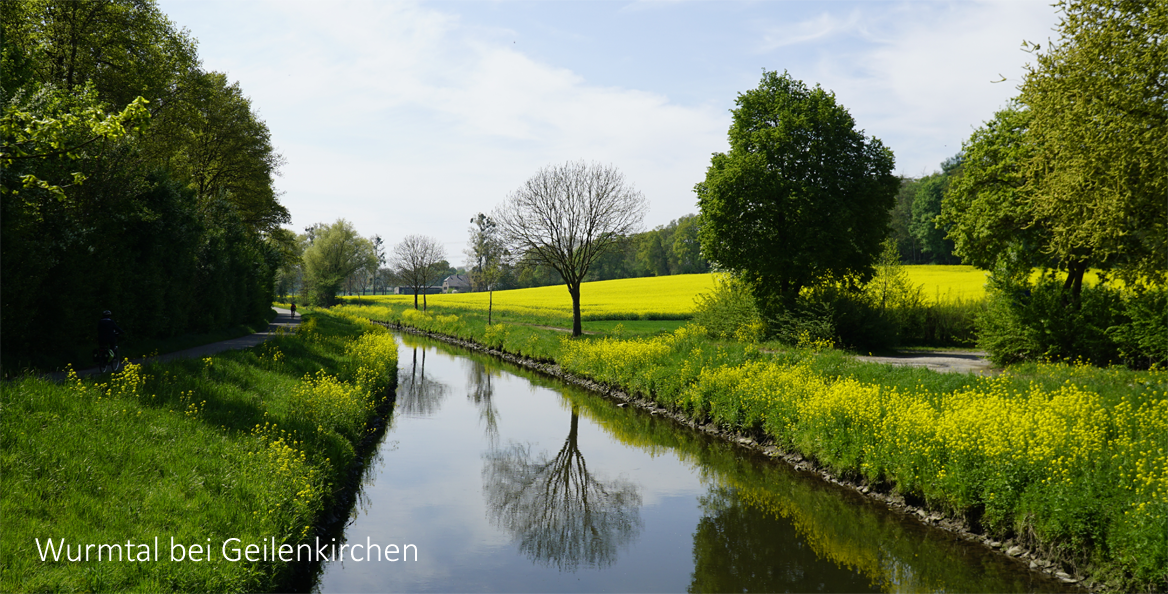 Flüsschen Wurm bei Geilenkirchen Süggerath Wurmtal