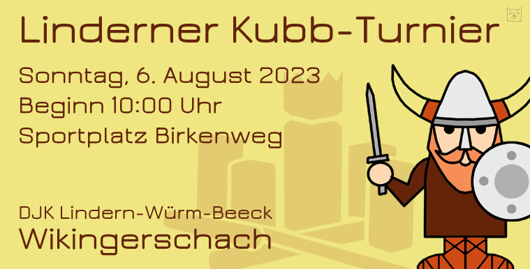 Kubb-Turnier Lindern