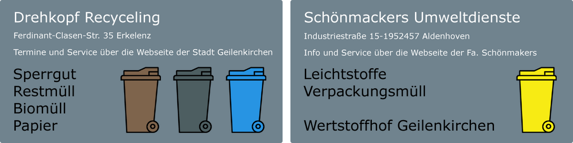 Wertstoffhof Entsorgung Müll  Leichtstoffe Verpackungsmüll Sperrgut Grünabfälle Bauschutt Holz Geilenkirchen