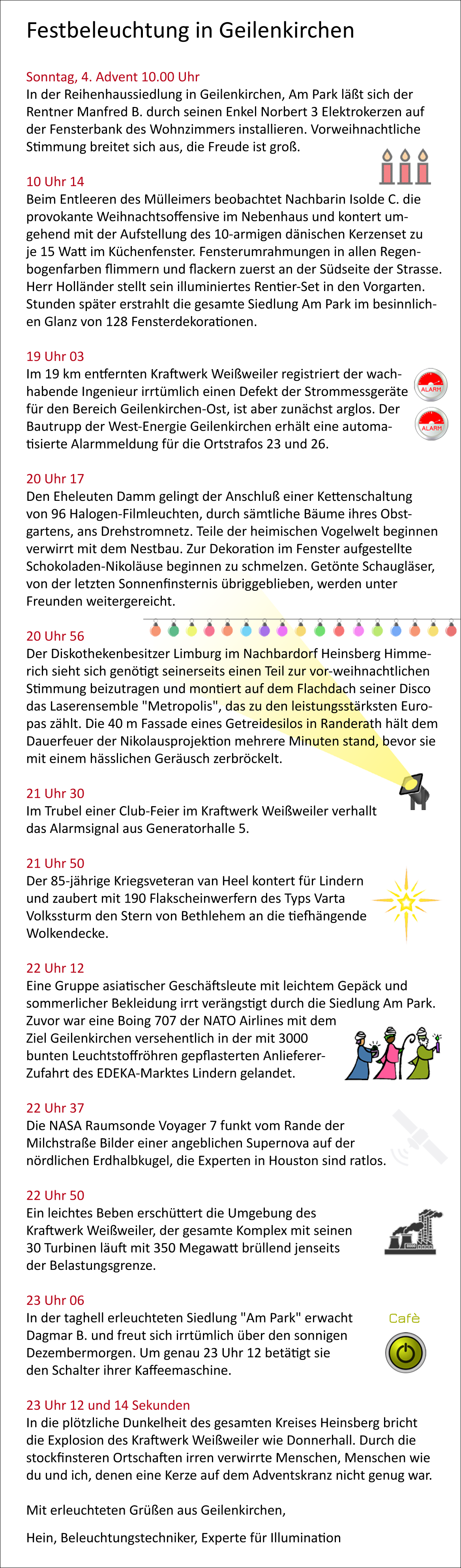 Festbeleuchtung in Geilenkirchen - Lindern