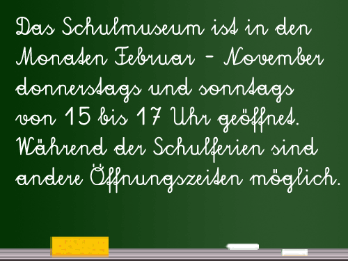 Historisches Klassenzimmer Schulmuseum Immendorf