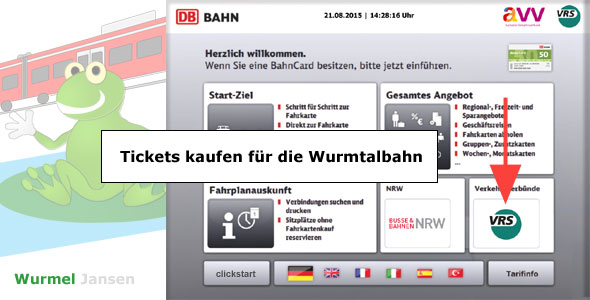 Tickets kaufen Wurmtalbahn Lindern