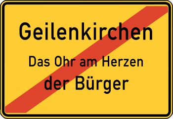 Ortstafel Geilenkirchen