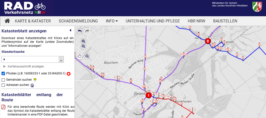 Radverkehrsnetz NRW