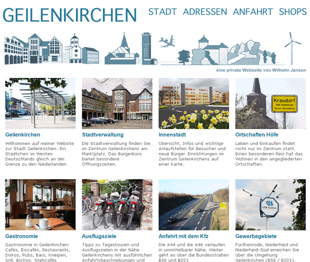 Screenshot Webseite Geilenkirchen