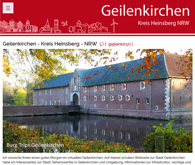 Screenshot Webseite Geilenkirchen