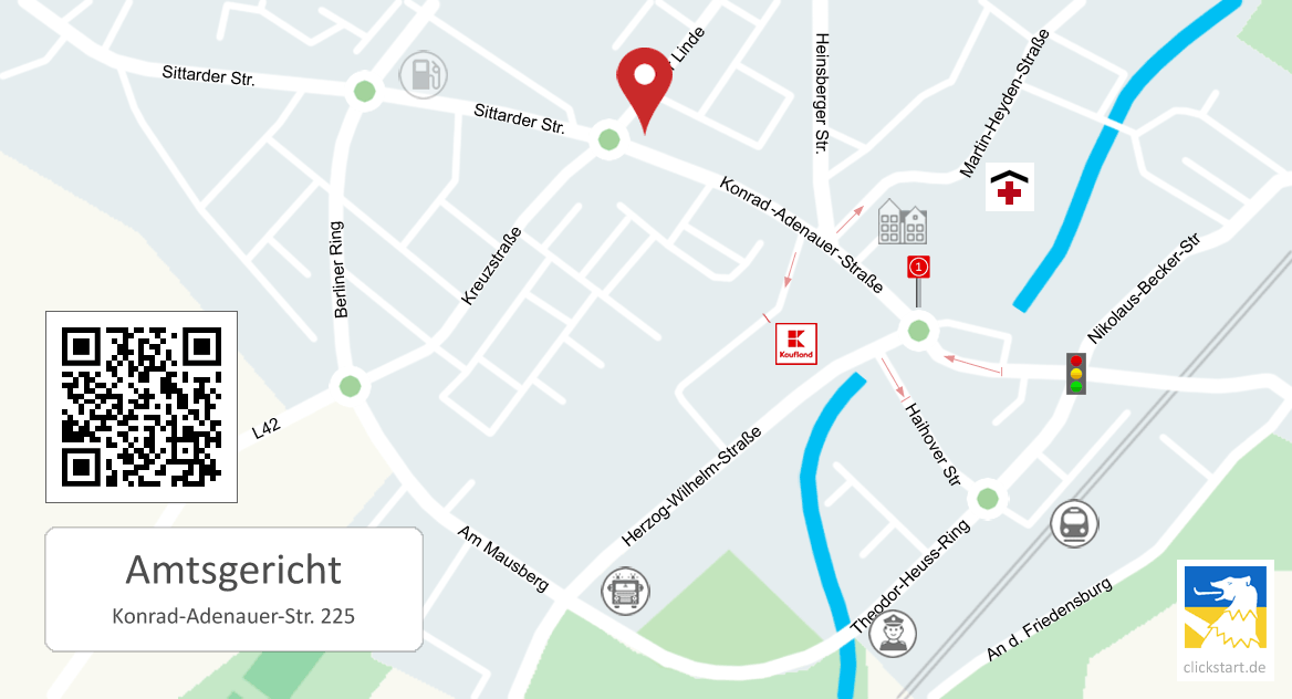 Karte Amtsgericht Geilenkirchen