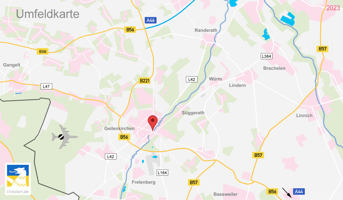 Anfahrt zur Stadtverwaltung Geilenkirchen