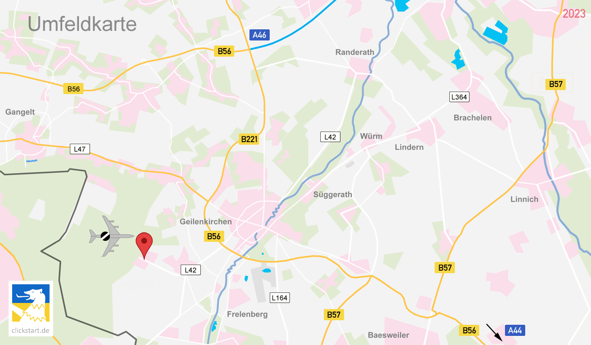 Anfahrt zur NATO-Airbase Geilenkirchen
