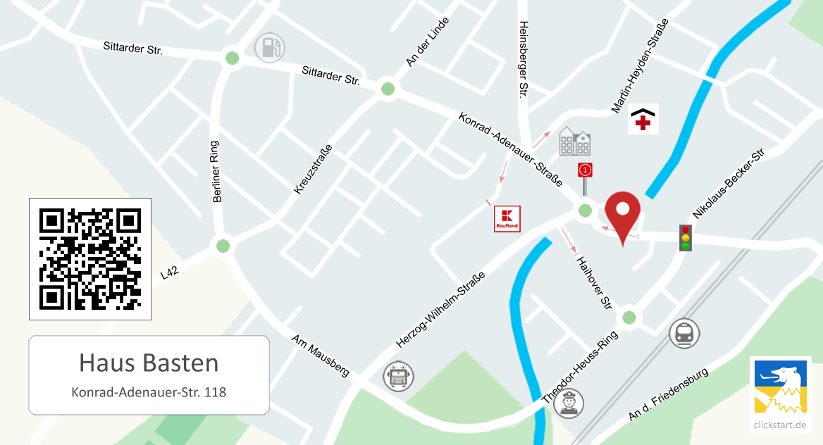 Karte Trauzimmer Haus Basten Geilenkirchen