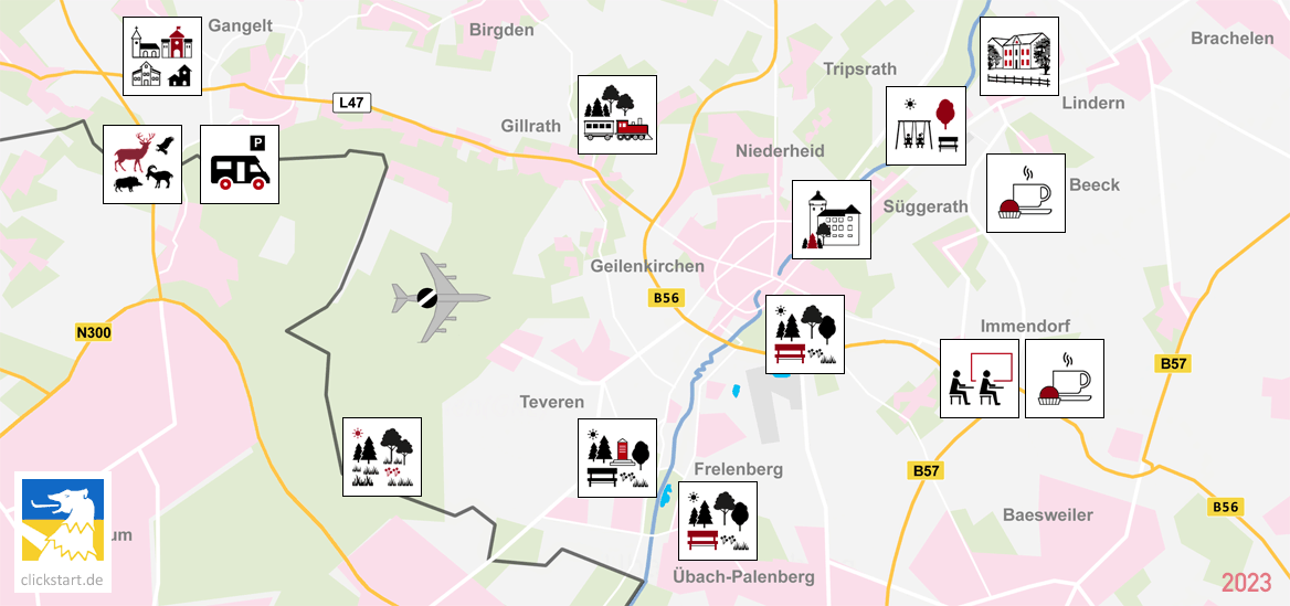 Ausflugsziele Tagestouren Geilenkirchen Gangelt Übach-Palenberg