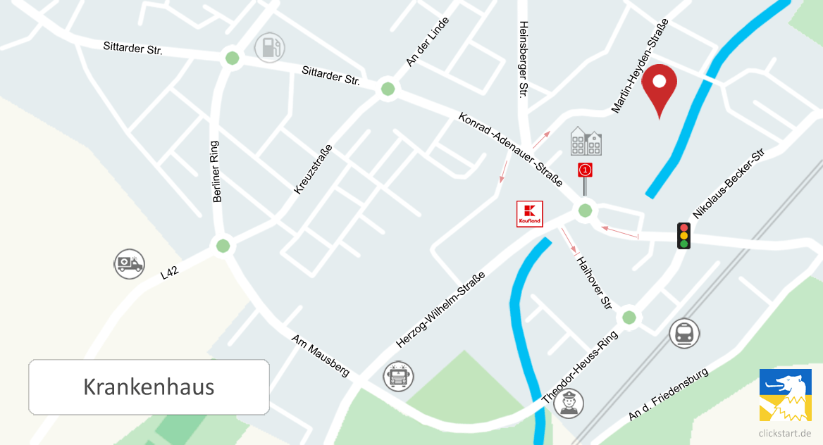 Karte St. Elisabeth-Krankenhaus Geilenkirchen