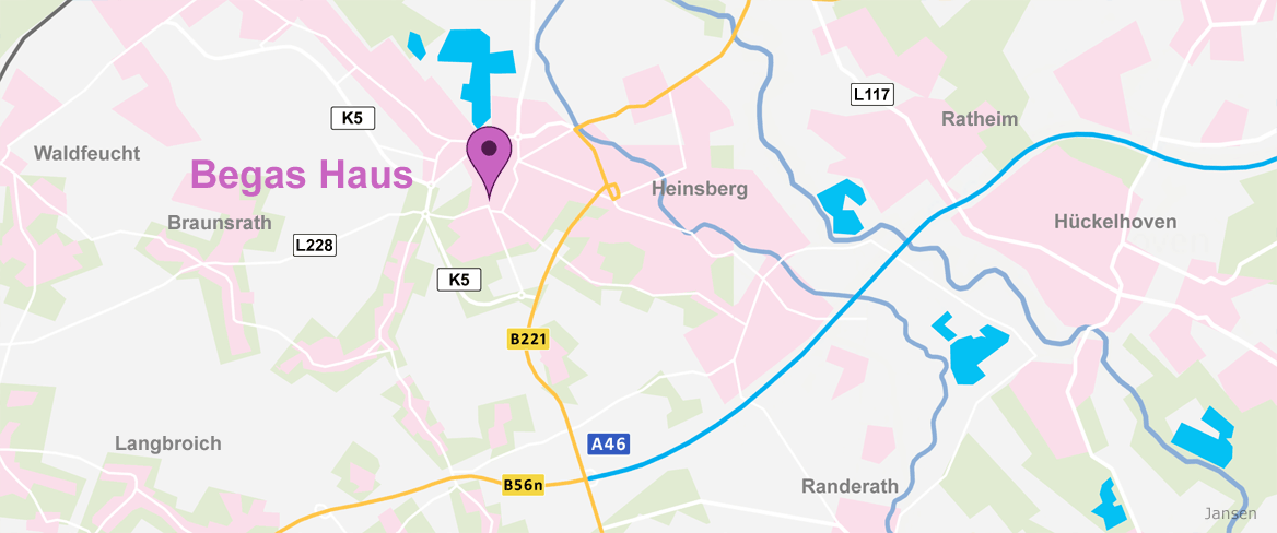 Anfahrt Karte Begas Haus