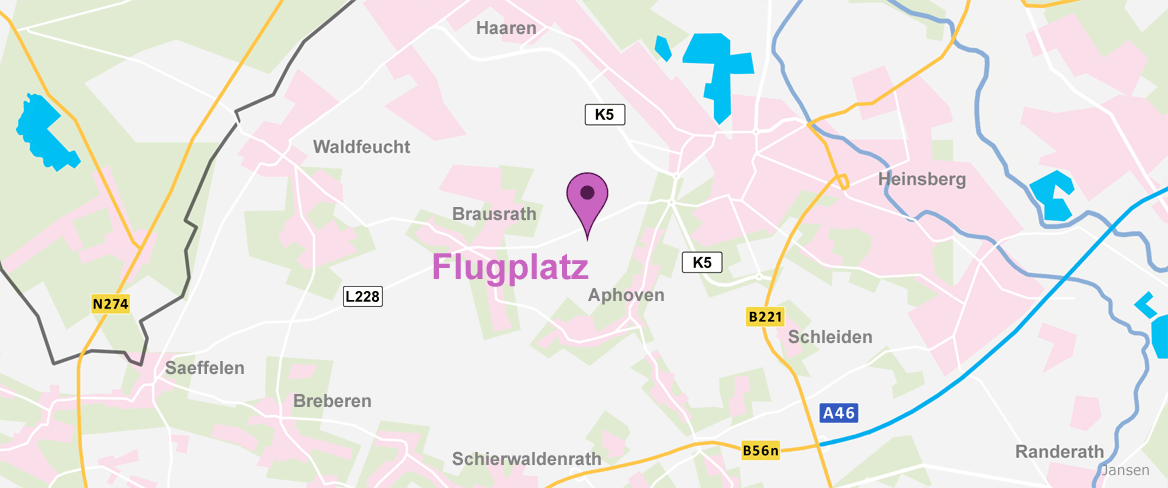 Anfahrt Karte Ultraleicht-Flugplatz
