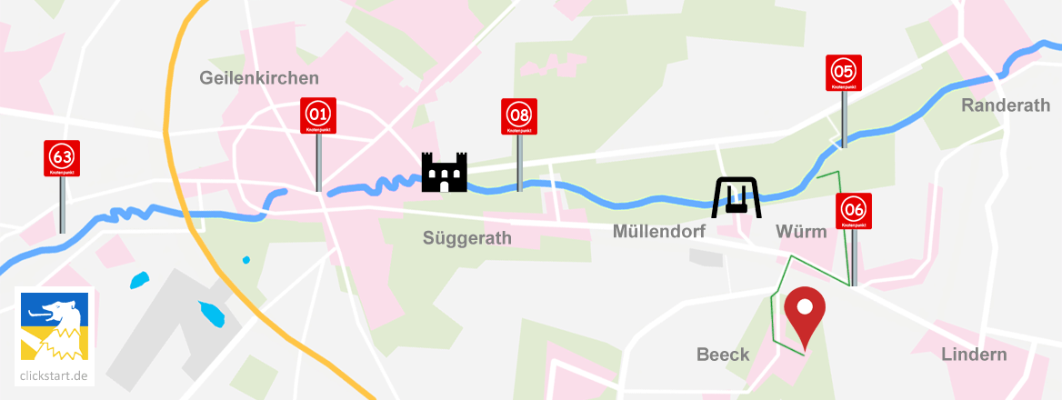 Karte Nahbereich Geilenkirchen Beeck Kreis Heinsberg Nahbereich Geilenkirchen Beeck