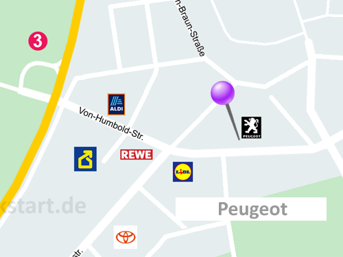 Anfahrtskarte