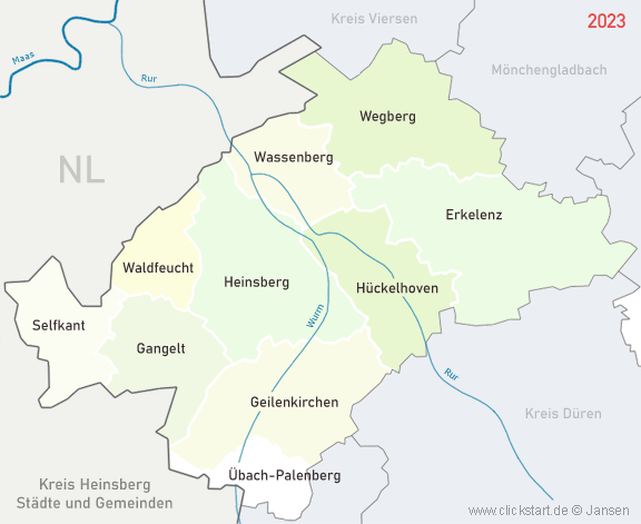 Städte und Gemeinden Kreis Heinsberg
