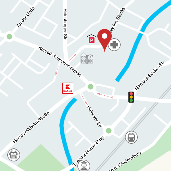 Karte Corona Testcenter Krankenkaus Geilenkirchen