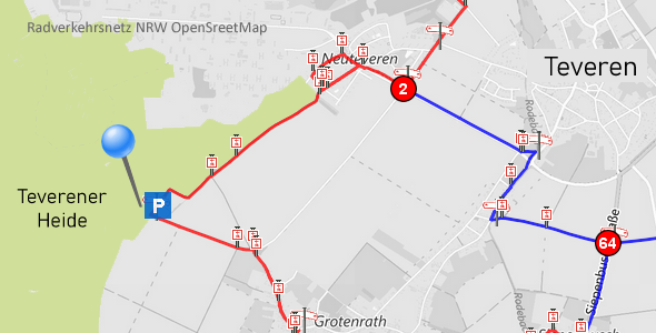 Radverkehrsnetz NRW Knotenpunkt