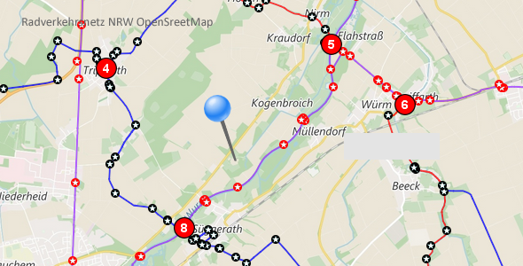 Radverkehrsnetz NRW Knotenpunkt