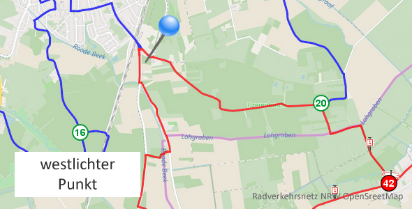 Radverkehrsnetz NRW Knotenpunkt