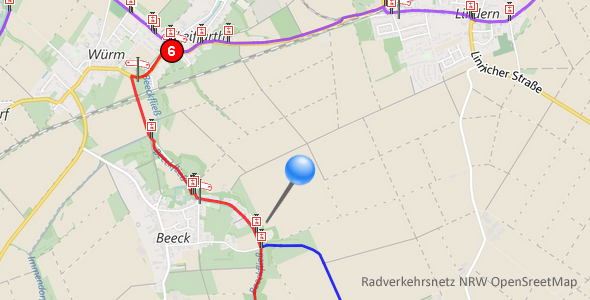 Radverkehrsnetz NRW Knotenpunkt