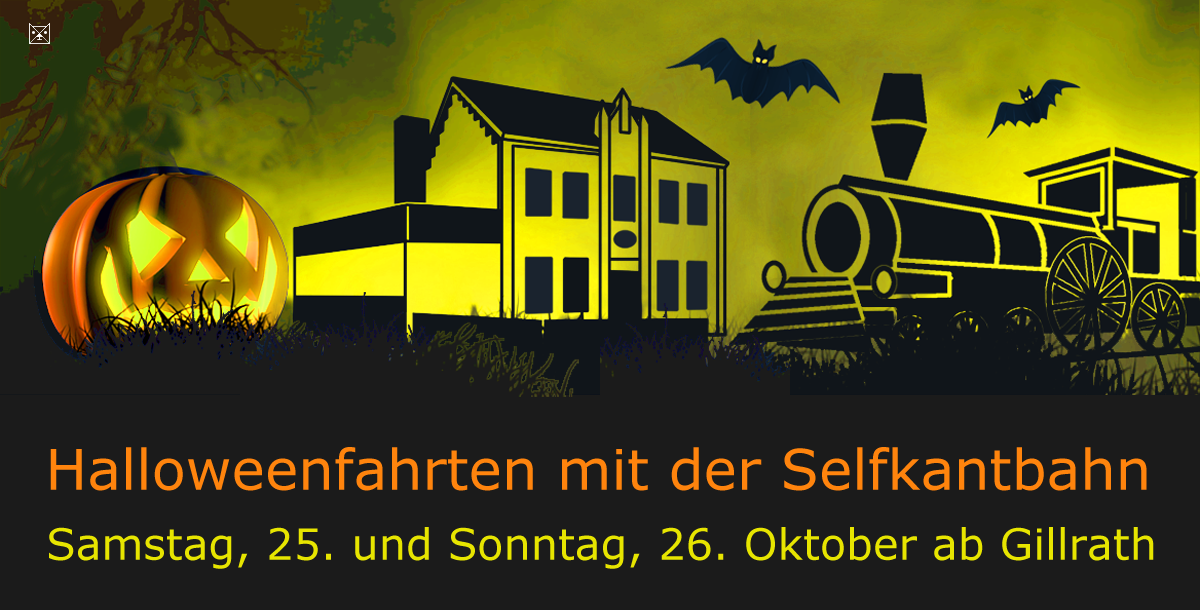 Halloweenfahrten mit der Selfkantbahn