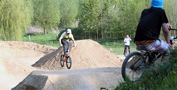Anlage für Dirtbiker Wurmauenpark Geilenkirchen
