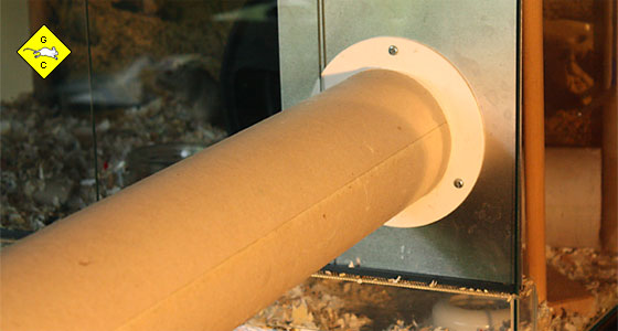 Anschlusstechnik ist für Drainage- oder Teppichrohre von 100 mm Durchmesser
