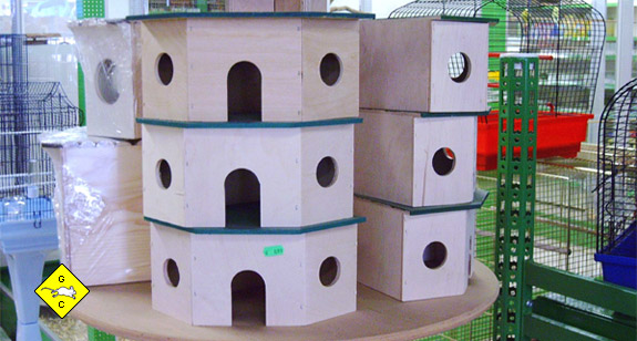 Rennmaus Schlafhaus aus dem Zooladen