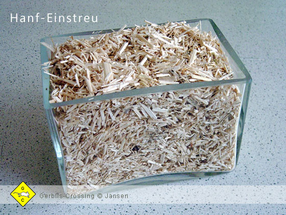 Rennmaus Terrarium Einstreu Hanf-Einstreu - Hanfstroh
