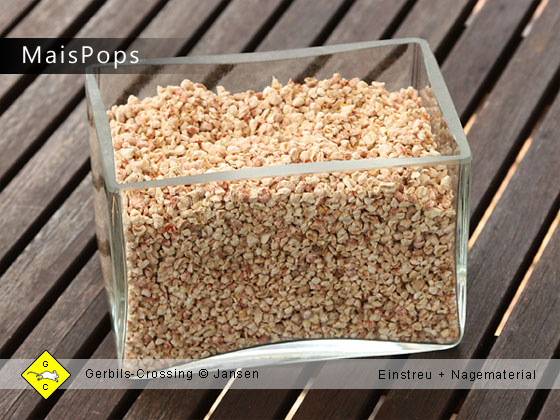Rennmaus Terrarium Einstreu Mais-Pops