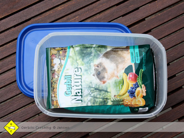 Rennmaus Futterbehälter Plastikbox