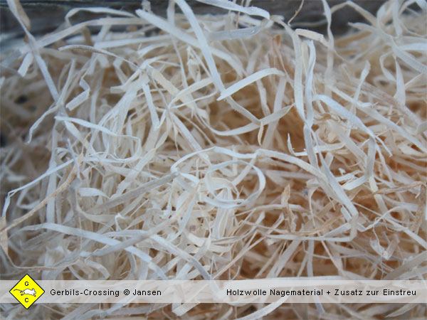 Holzwolle Nestmaterial für das Schlafnest