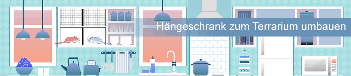 Rennmaus-Terrarium aus einem Schrank