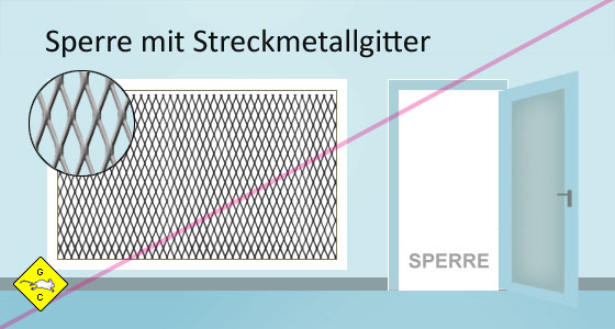 Rennmaus Sperrgitter herstellen Streckmetallgitter