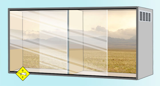 Rennmaus Terrarium Plexiglasfront Schiebetüren