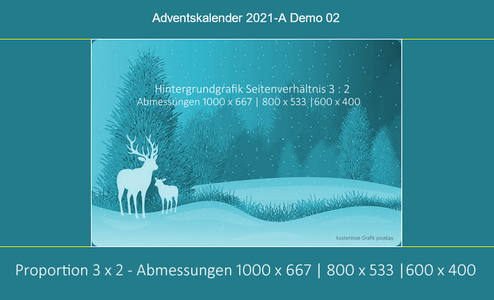 Online-Adventskalender Vorlage