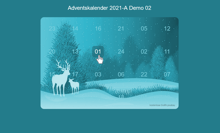 Online-Adventskalender Vorlage