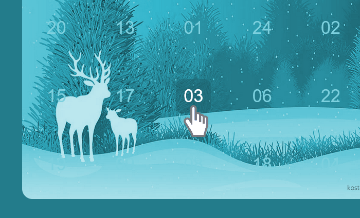 Online-Adventskalender Vorlage
