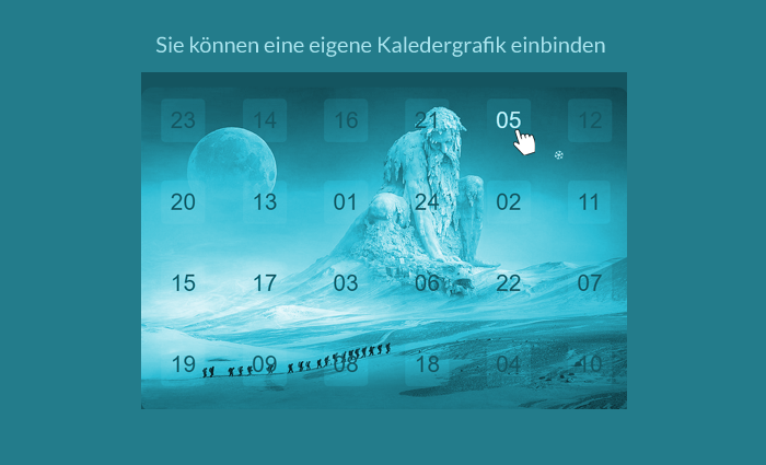 Online-Adventskalender Vorlage