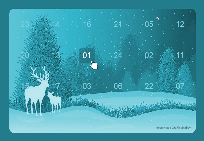 Online-Adventskalender Vorlage