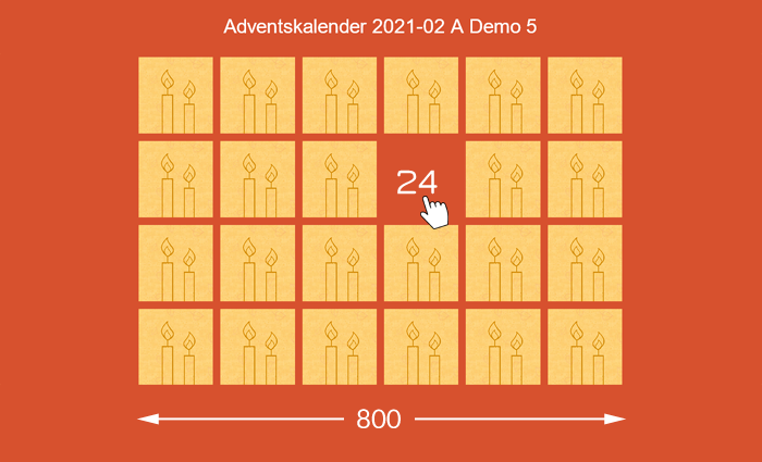 Online-Adventskalender Vorlage