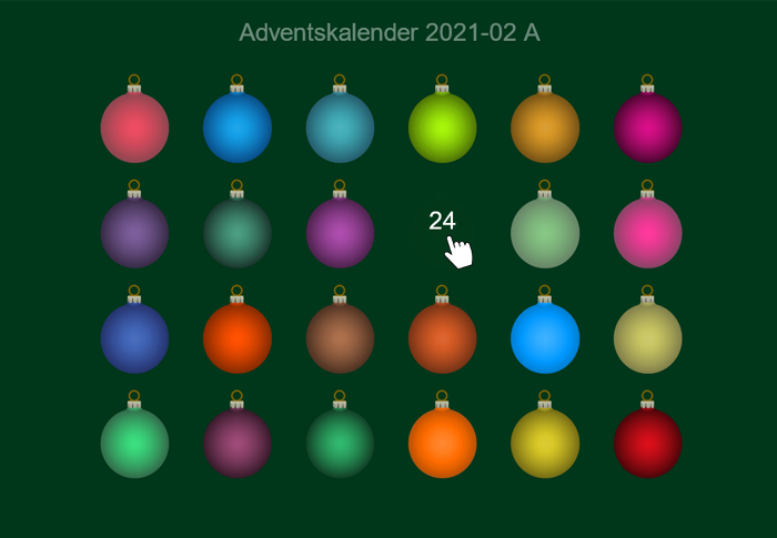 Online-Adventskalender Vorlage