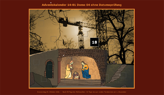 Adventskalender Vorlage 14