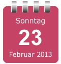 Mini-Kalenderblatt Datum